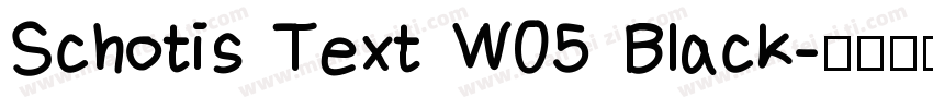 Schotis Text W05 Black字体转换